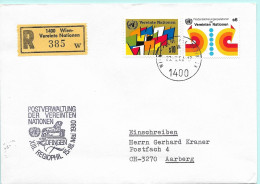 UNO-Wien R-Brief Regiephil XIII Zofingen CH Erinnerungsstempel MI-No 89 - Storia Postale