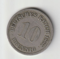 DEUTSCHES REICH 1888 A: 10 Pfennig, KM 4 - 10 Pfennig