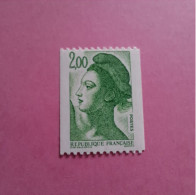Roulette N°2487a 2. F Vert Neuf ** (photo Non Contractuelle) - 1982-1990 Liberty Of Gandon