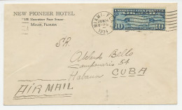Cover / Postmark USA 1933 Arrival Postmark Cuba: Finlay - Yellow Fever - Other & Unclassified