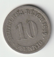 DEUTSCHES REICH 1889 D: 10 Pfennig, KM 4 - 10 Pfennig