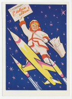 Postal Stationery Soviet Union 1960 Rocket - Telegram - Happy New Year - Astronomie