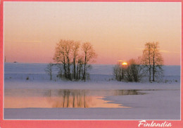 Postal Stationery - Winter Lake Landscape - Red Cross 1991 - Finlandia - Suomi Finland - Postage Paid - Entiers Postaux