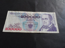 Billet 100000 Zlotich 1993 Pologne - Polonia