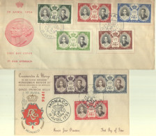 Postzegels > Europa > Monaco > FDC 18 Avril 1956 2 Covers (16649) - FDC