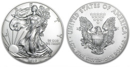 ETATS-UNIS . 1 DOLLAR SILVER EAGLE . 2017 . - 2007-…: Presidents