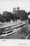 Paris - Peniche Touristique - Bords De Seine -  CPSM °J - La Seine Et Ses Bords