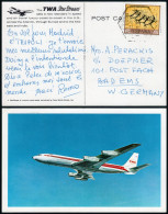 Madrid - Edi O TP 1786 - Postal Mat "Correo Aéreo Aeropuerto Madrid - Barajas 10/Feb./68" A Alemania - Cartas & Documentos