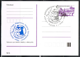 ECH L 27 - TCHECOSLOVAQUIE Entier Postal Tournoi International D'échecs 1992 - Ansichtskarten