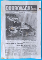 DUBROVAČKI VJESNIK - RATNO IZDANJE (30.10.1991.) * Dubrovnik Domovinski Rat * Croatia Dubrovnik Herald - Wartime Edition - Otros & Sin Clasificación