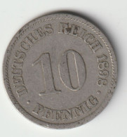 DEUTSCHES REICH 1898 A: 10 Pfennig, KM 12 - 10 Pfennig