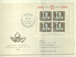 Postzegels > Europa > Zwitserland > 1960-1969 > Brieven En Documenten  Fdc Met Blokje No. 713 1-VI-60 (16650. - Brieven En Documenten