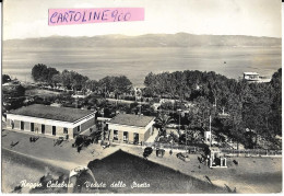 Calabria Reggio Calabria Veduta Dall'alto Vecchia Stazione Ferroviaria Reggio Lido Anni 50 - Estaciones Sin Trenes