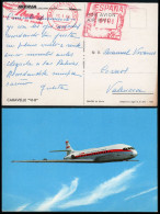 Madrid - O TP - Postal Rodillo Mecánico "IBERIA - Líneas Aéreas De España 10/01/68" A Valencia - Lettres & Documents