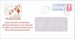 Entier FRANCE - PAP Enveloppe Repiquage ACEP Dessin Draim Oblitéré 1996 - TVP Briat Rouge - Prêts-à-poster:private Overprinting