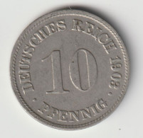 DEUTSCHES REICH 1903 D: 10 Pfennig, KM 12 - 10 Pfennig