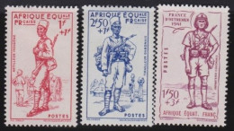 Afrique Equatoriale Française   .  Y&T   .    87/89    .      *    .    Neuf Avec Gomme - Unused Stamps