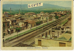 Calabria-reggio Calabria-siderno Marina Frazione Di Siderno Veduta Panorama Stazione E Linea Ferroviaria Anni 50 - Gares - Sans Trains