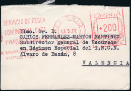 Madrid - Sobre Con Franqueo Mecánico "Madrid 13/5/72 - Servicio De Pesca Continental - Caza Y Parques Naturales" - Lettres & Documents