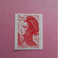 Roulette N°2379a 2.20 F Rouge N° Rouge Neuf ** - 1982-1990 Liberté De Gandon