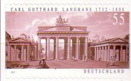 D,Bund Mi.Nr. 2636 A. Folienblatt, Langhans, Brandenburger Tor, Selbstkl. (55) - Autres & Non Classés