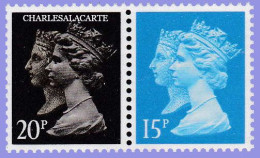 GREAT BRITAIN 1990 MACHIN 1d. BLACK ANNIV. 20p. BLACK  H.  2B PHOS. + 15p. LEFT BAND  S.G. 1470 + 1468   U.M. / N.S.C. - Machins