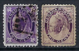 CANADA Ca.1897-98: Lot D' Obl., 2 Nuances - Used Stamps
