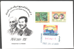 IRAQ-Special Envelope 54th ANNIVERSARY OFAL BAATH PARTY FOUNDATION 2001 - Irak