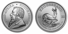 AFRIQUE DU SUD . KRUGERRAND . 1 ONCE ARGENT 2022 . - Sud Africa