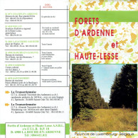 Ancien Dépliant Sur Les Forêts D'Ardenne Et Haute-Lesse (Belgique) - Vers1990 - Cuadernillos Turísticos