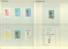 Postzegels > Amerika > St.Kitts En Nevis ( 1983-...) Kleurproeven Van No. 399 Ongetand  6 Stuks (16653) - St.Kitts And Nevis ( 1983-...)