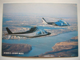 Avion / Airplane / AGUSTA / Helicopter / A109C & 109 MAX / Stamp Milano Centro : 6.6.1990 - Helicópteros