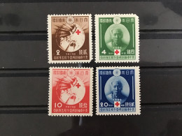 Japan 1939 Red Cross Mint SG 355-8 Yv 291-4 - Unused Stamps