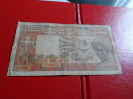 Billet 10000 Francs Côte D'ivoire 1990 H.024 - Otros – Africa