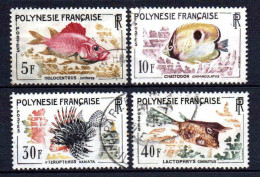 Polynésie - 1962 - Poissons - N° 18 à 21 - Oblit - Used - Usati