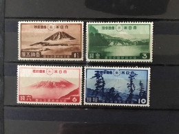 Japan 1936 Fuji -Hakone National Park Mint SG 281-4 Yv 227-30 Mi 218-21 - Ungebraucht