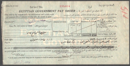 EGYPT - RECEIPT(EGYPTION GOVERNMENT PAY ORDER) 1936 - Other & Unclassified