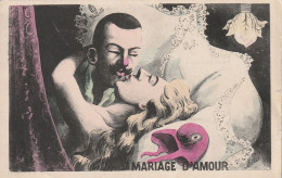 CPA Caricature Satirique Marianne Victor Emmanuel II Mariage D'amour Illustrateur MILLE - Mille