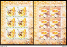 Label Transnistria 2023 Beekeeping Bees 2 Sheets**MNH - Fantasie Vignetten