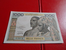Billet 1000 Francs Côte D'ivoire 1965 Spl/au 02476 - Altri – Africa