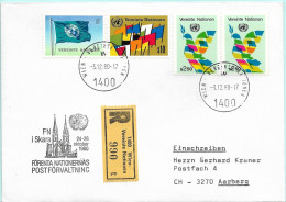 UNO-Wien R-Brief UN Ausstellung Skara S Erinnerungsstempel MI-No 95 - Storia Postale