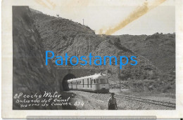 226717 ARGENTINA CORDOBA SALIENDO DEL TUNEL EL COCHE MOTOR TREN TRAIN SOTTED  PHOTO NO POSTAL POSTCARD - Argentina