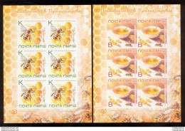 Label Transnistria 2023 Beekeeping Bees 2Sheets**MNH Imperforated - Viñetas De Fantasía