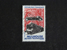 FRANCE YT 2450 OBLITERE - LES MUSEES TECHNIQUES DE MULHOUSE TRAIN LOCOMOTIVE - Used Stamps