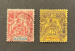 COLONIES MARTINIQUE N 41 42 Belle Oblitération - Used Stamps