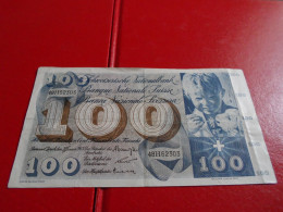 Billet De 100 Francs Suisse 1965 Gauchet - Switzerland