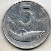5 Lires 1953 - 5 Liras