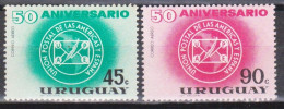 1963 URUGUAY MNH Yvert Air Mail 244/5 UPAE - Uruguay