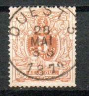 28 Gestempeld (ambulant) OUEST 3 - COBA 15 Euro - 1869-1883 Leopold II.