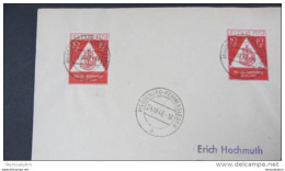 SBZ: Brief Mit 2 Mkn 12+3 Pf Tag Der Briefmarke 24.10.48, Dabei Eine Mke Mit Plattenfehler "kurze F"  Knr: 228 PF I - Briefe U. Dokumente